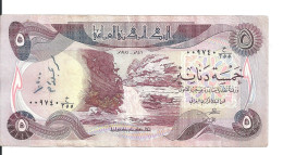 IRAK 5 DINARS 1980-82 VF P 70 - Irak