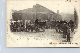 6-11-2023 (1 V 26) FRANCE - Very Old - Posted 1902 - B/w - Les Halles De Roubaix - Piazze Di Mercato