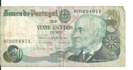 PORTUGAL 20 ESCUDOS 1978 VF P 176 B - Portogallo