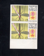 Pakistan 1962 13p Malaria Mosquitoes IMPERF Error Paludismo Paludism Very Rare MNH - Pakistan