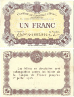France - BILLET - Chambre De Commerce D'EPINAL - UN FRANC - 1920 - NEUF - JP.056.05 - 15-293 - Bons & Nécessité