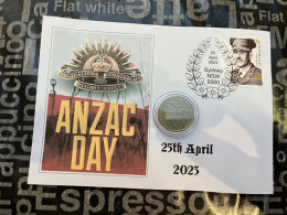 6-11-2023 (1 V 30 B) ANZAC Day 2023 - With $ 1.00 Military Coin & Military Stamp - Dollar