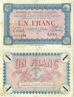 France - BILLET - Chambre De Commerce D'AUXERRE - UN FRANC - 1916 - JP.017.08 - 15-298 - Notgeld
