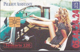 F486 - 07/1994 - PEUGEOT ASSISTANCE " Bleue "  - 120 GEM (verso : Double Logo Moreno) - 1994