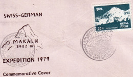 Swiss-German 1979 Makalu Expedition Commemorative Cover Nepal - Autres & Non Classés