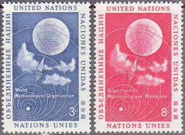 UNITED NATIONS NY   SCOTT NO 49-50    MNH     YEAR  1957 - Nuevos