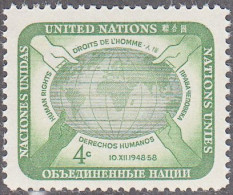 UNITED NATIONS NY   SCOTT NO 67   MNH     YEAR  1958 - Ongebruikt