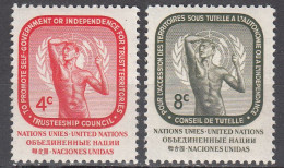 UNITED NATIONS NY   SCOTT NO 73-74   MNH     YEAR  1959 - Ungebraucht