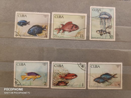 1969	Cuba	Fishes (F62) - Used Stamps
