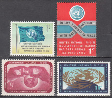 UNITED NATIONS NY   SCOTT NO 104-7   MNH     YEAR  1962 - Unused Stamps