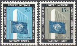 UNITED NATIONS NY   SCOTT NO 108-9    MNH     YEAR  1962 - Unused Stamps