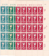 1958 Europe / CEPT Complete MNH Sheets Of 50 Michel 590 / 592 - Feuilles Complètes