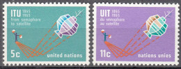 UNITED NATIONS NY   SCOTT NO 141-42   MNH     YEAR  1965 - Unused Stamps