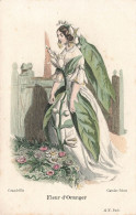 FANTAISIES - Femme - Fleur D'oranger - Colorisé - Carte Postale Ancienne - Women