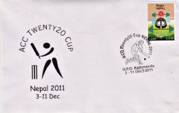 ACC Twenty20 Cup Commemorative Cover 2011 Nepal - Cricket
