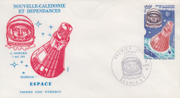 Enveloppe  FDC  1er  Jour   NOUVELLE  CALEDONIE   Astronaute  :  SHEPARD   1981 - FDC