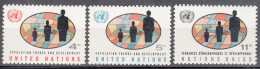 UNITED NATIONS NY   SCOTT NO 151-53   MNH     YEAR  1965 - Ungebraucht