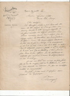 CANTAGREL FRANCOIS (AMBOISE 1810 PARIS 1887)  HOMME POLITIQUE ECRIVAIN FRANCAIS LETTRE A SIGNATURE 1873 - Político Y Militar