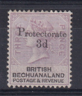 Bechuanaland: 1888   QV 'Protectorate' - Surcharge OVPT   SG43   3d On 3d    MH - 1885-1964 Bechuanaland Protettorato