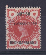 Bechuanaland: 1890   QV 'Protectorate' OVPT   SG55   ½d  [19mm Overprint]    MH  (2) - 1885-1964 Protectoraat Van Bechuanaland