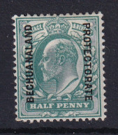 Bechuanaland: 1904/13   Edward 'Bechuanaland Protectorate' OVPT   SG66   ½d   Blue-green   MH - 1885-1964 Protectorado De Bechuanaland