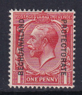 Bechuanaland: 1913/24   KGV 'Bechuanaland Protectorate' OVPT   SG74   1d   Scarlet   MH - 1885-1964 Protectorat Du Bechuanaland