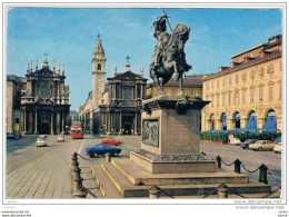 TORINO:  PIAZZA  S. CARLO  -  MONUMENTO  A  EMANUELE  FILIBERTO  -  FG - Places