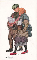 ILLUSTRATEUR - Signé - Maria Lambiotte - Couple - Colorisé - Carte Postale Ancienne - Other & Unclassified