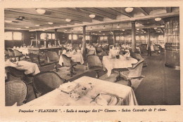 TRANSPORTS - Paquebot Flandre - Salle à Manger Des Premières Classes - Salon Comedor - Carte Postale Ancienne - Dampfer