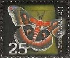 CANADA 2007 Beneficial Insects - 25c. - Hyalophora Cecropia (Cecropia Moth) FU - Used Stamps