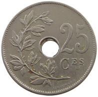 BELGIUM 25 CENTIMES 1923 MINTING ERROR 25 CENTIMES 1923 HOLE OFF-CENTER #t065 0215 - 25 Centimes