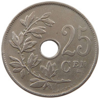 BELGIUM 25 CENTIMES 1922 MINTING ERROR 25 CENTIMES 1922 DATE ERROR #t065 0213 - 25 Cents