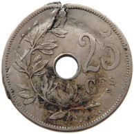 BELGIUM 25 CENTIMES 1909 Leopold II. (1790 - 1792) #t162 0515 - 25 Cents