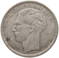 BELGIUM 20 FRANCS 1935 LEOPOLD III. (1934-1951) #s016 0209 - 20 Francs