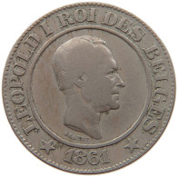 BELGIUM 20 CENTIMES 1861 Leopold I. (1831-1865) #s026 0159 - 20 Centimes