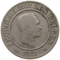 BELGIUM 20 CENTIMES 1861 Leopold I. (1831-1865) #c020 0053 - 20 Centimes