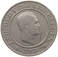 BELGIUM 20 CENTIMES 1861 Leopold I. (1831-1865) #c001 0287 - 20 Cents