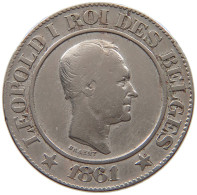 BELGIUM 20 CENTIMES 1861 Leopold I. (1831-1865) #c082 0129 - 20 Cent