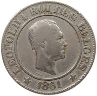 BELGIUM 20 CENTIMES 1861 Leopold I. (1831-1865) #a043 0253 - 20 Cents