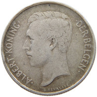 BELGIUM 2 FRANCS 1911 Albert I. 1909-1934 #s074 0419 - 2 Francs