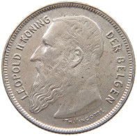 BELGIUM 2 FRANCS 1909  #t109 1031 - 2 Francs