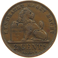 BELGIUM 2 CENTIMES 1909 Leopold II. 1865-1909 #s078 0379 - 2 Cent