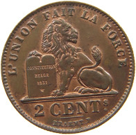 BELGIUM 2 CENTIMES 1909 Leopold II. 1865-1909 #c022 0297 - 2 Centimes