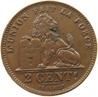 BELGIUM 2 CENTIMES 1902 Leopold II. 1865-1909 #s077 0673 - 2 Cents