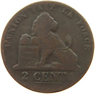 BELGIUM 2 CENTIMES 1851 Leopold I. (1831-1865) #s078 0659 - 2 Cent