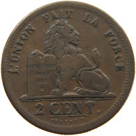 BELGIUM 2 CENTIMES 1834 Leopold I. (1831-1865) RARE #c032 0065 - 2 Cent