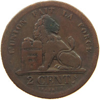 BELGIUM 2 CENTIMES 1833 Leopold I. (1831-1865) #s078 0385 - 2 Cent