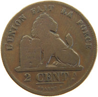 BELGIUM 2 CENTIMES 1835 Leopold I. (1831-1865) 2 CENTIMES 1835 STRUCK OVER NETHERLANDS CENT #c050 0425 - 2 Cent