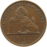 BELGIUM 2 CENTIMES 1876 Leopold II. 1865-1909 #c010 0299 - 2 Centimes