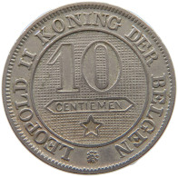 BELGIUM 10 CENTIMES 1894 Leopold II. 1865-1909 #a072 0549 - 10 Centimes